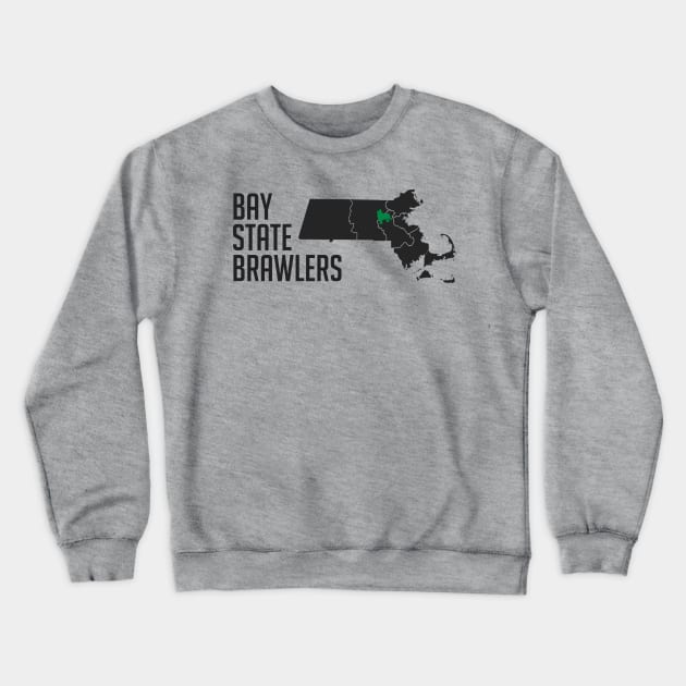 Massachusetts Derby Pride Crewneck Sweatshirt by BayStateBrawlers